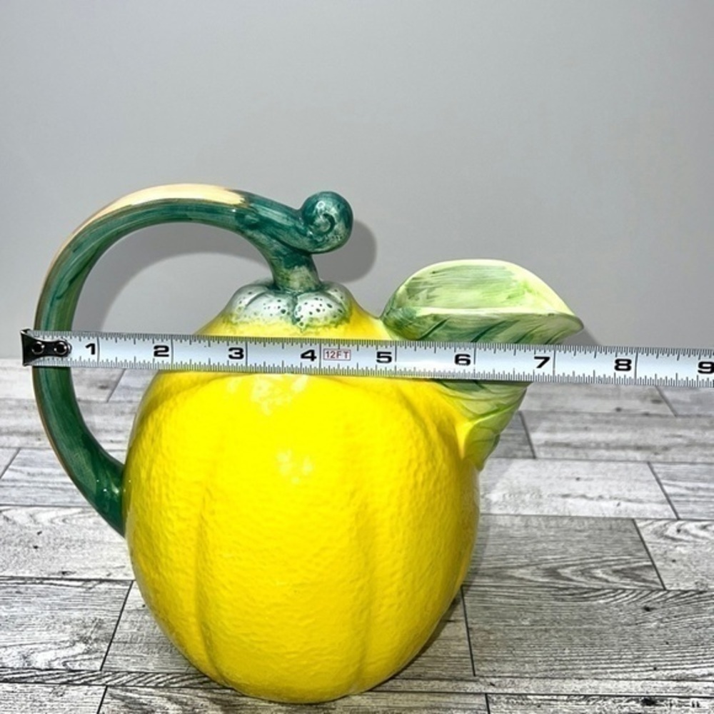 Vintage Lemon Majolica Pitcher by The Haldon Group - Picture 13 of 14